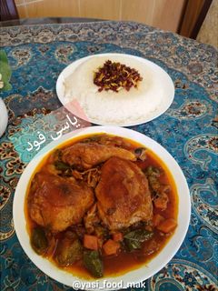 عکسی از دستور مرغ مجلسی