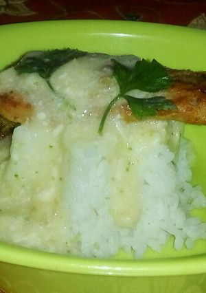 Foto resep Dori panggang creamchese saus mpasi Naura 11 bulan