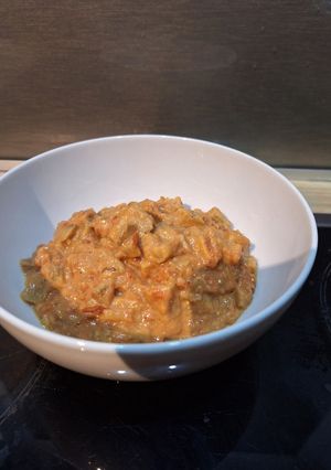 Une photo de Aubergine au kiri