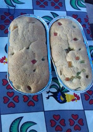 Una foto de Budín de Navidad con masa de bizcochuelo