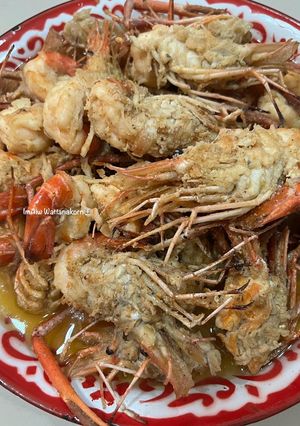 รูปของ “กุ้งก้ามกรามทอดเกลือ” 🦐🦐🦐