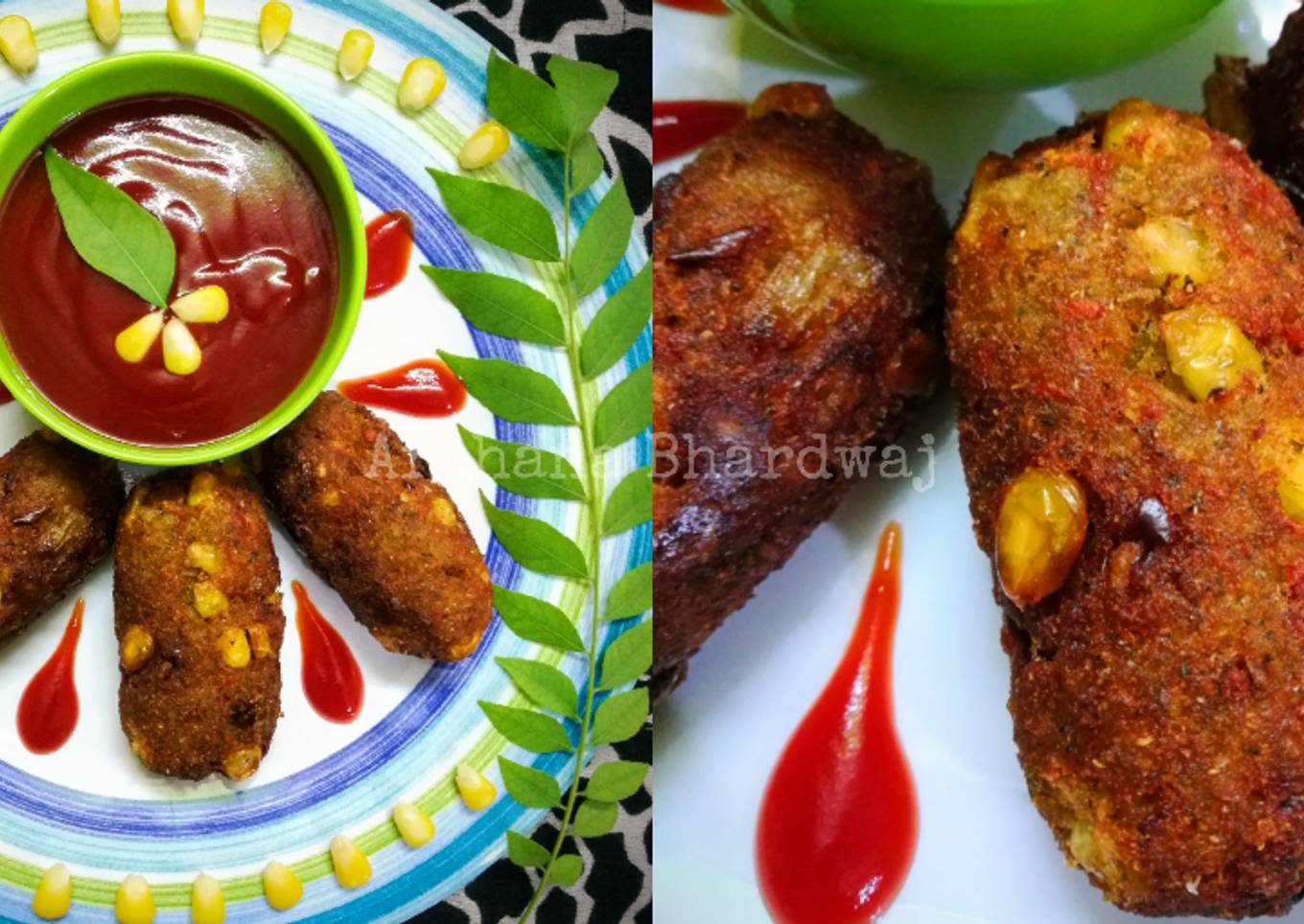 Apple corn Kebab