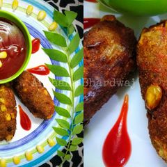 A picture of Apple corn Kebab.