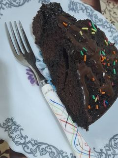 عکسی از دستور کیک خیس شکلاتی پنبه ای🍫