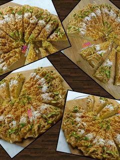 عکسی از دستور شیرینی ملکه بادام