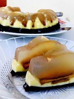 Foto resep Puding biskuit marie 3 lapis