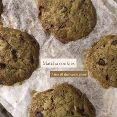 A picture of Matcha cookies.
