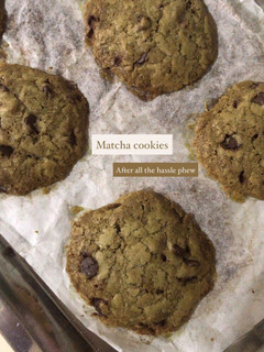 A picture of Matcha cookies.