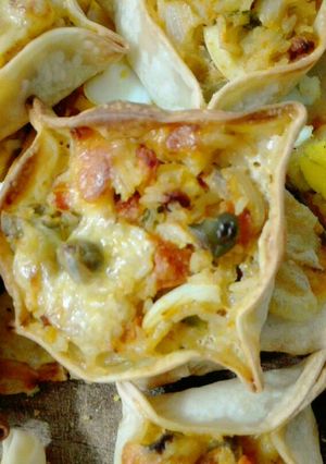Una foto de Empanaditas de arroz, queso y verdura