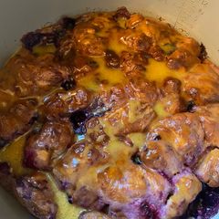 A picture of Blueberry-Lemon Cinnamon Roll Breakfast Bake #mommasrecipes.