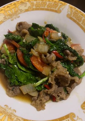 Foto resep Baby kailan beef bulgogi