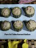 Pare Isi Tahu Kornet Kukus