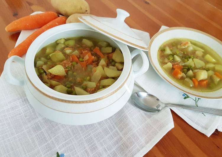 Minestrone semplice con topinambur