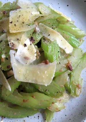 A picture of Anchovy Garlic Sautéed Celery.