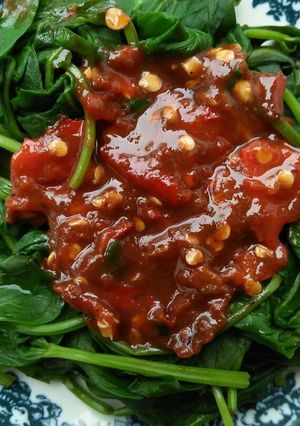 Foto resep Rujak asem kangkung