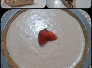Una foto de Pay frío de queso y chocolate carlos V