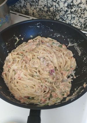 Φωτογραφία της συνταγής Linguine με καπνιστό σολομό