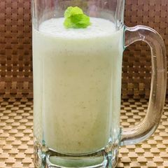 A picture of Coconut milk healthy smoothie.