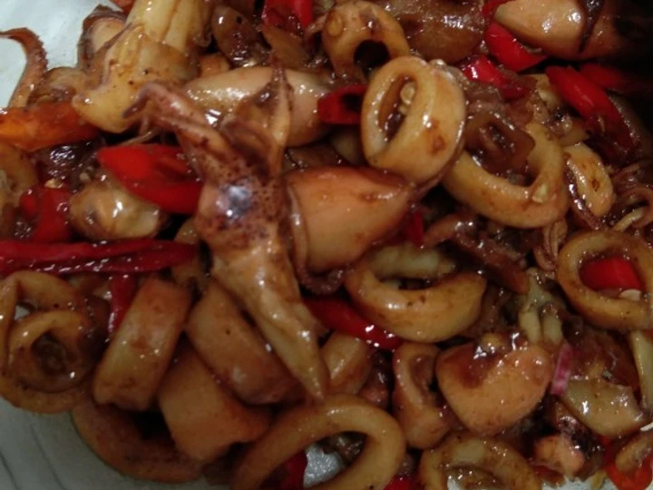 Cara Simple Menyiapkan Resep  Cumi asin manis yang Enak Banget, Sempurna
