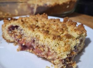 Una foto de Tarta crocante de manzana y mermelada sin azúcar apta diabéticos