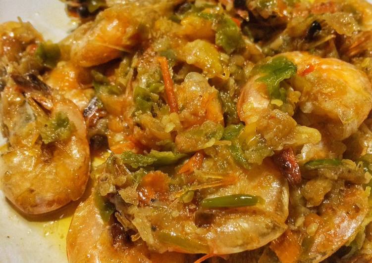 Resep Udang goreng sambel Anti Gagal