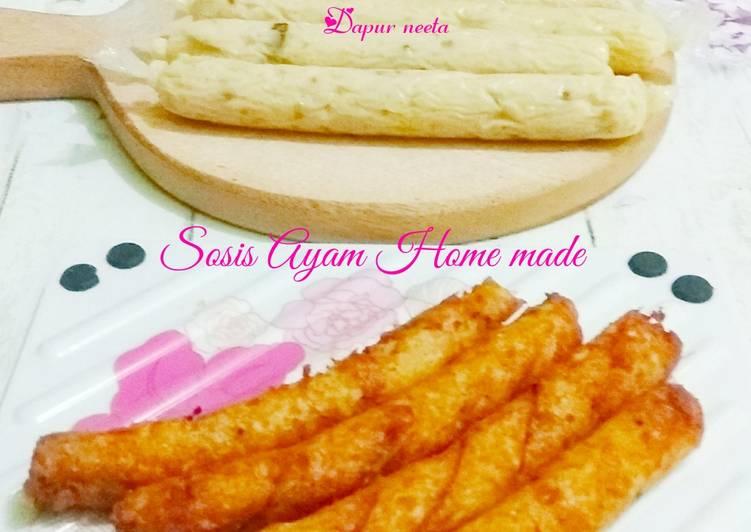 Resep Sosis Ayam Home made Anti Gagal