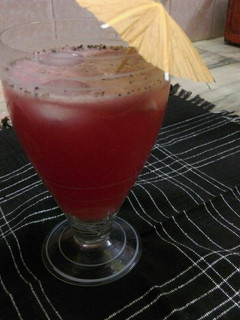 A picture of Pomegranate mocktail Red riding hood.