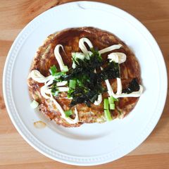 A picture of Veg okonomiyaki.