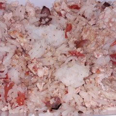 Egg fried rice A picture of Egg fried rice.