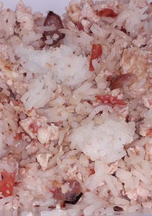A picture of Egg fried rice.
