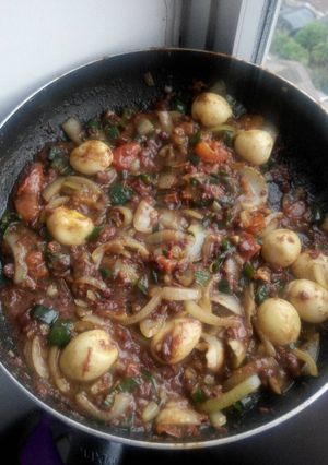 Foto resep Telur Puyuh Saos Kornet