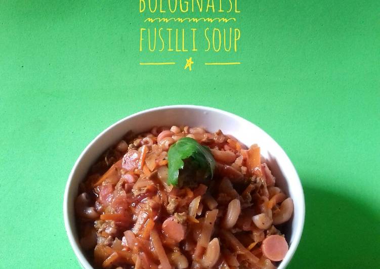 Bolognaise Fusilli Soup