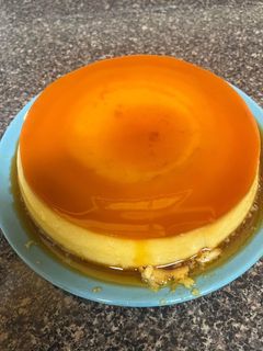 Una foto de Flan de coco en olla express