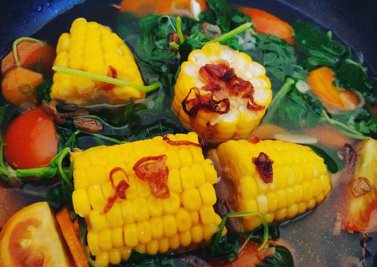 Sayur Bening Bayam Jagung Mudah ala Pasutri Kost