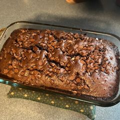 A picture of Fresh baked zucchini bread.