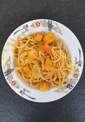 Hokkaido-Kürbis-Spaghetti Rezepthauptbild