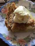Crumble pie de pera