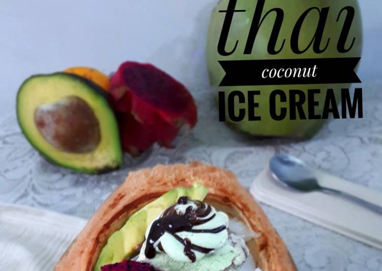 Bagaimana Menyiapkan Thai coconut ice cream yang Enak