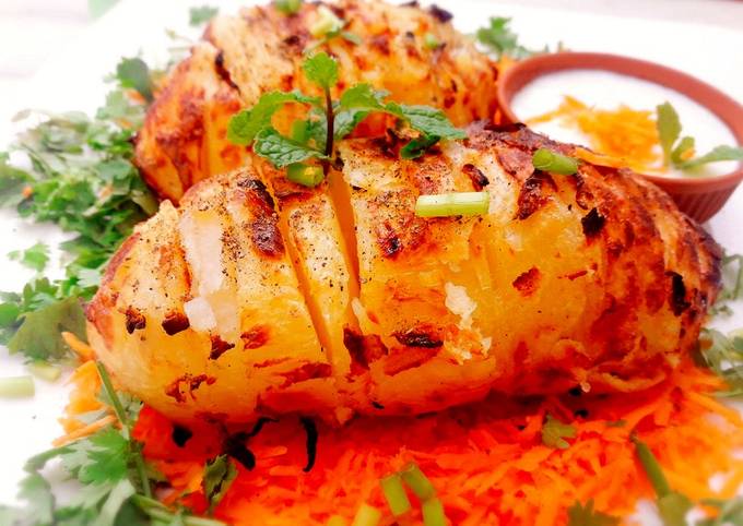 Grilled Skewered Potatoes