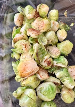 烤孢子甘藍 的食譜成品照片
