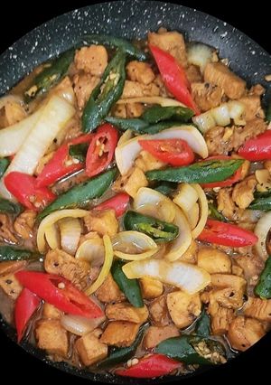 Foto resep Ayam Lada Hitam Simple