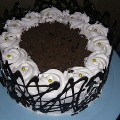 A picture of Black froest cake.