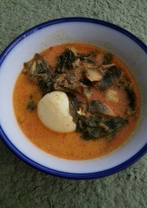 Foto resep Gulai jantung pisang,daun singkong