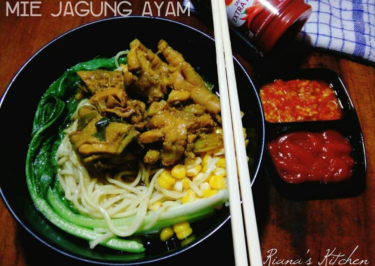 Cara Gampang Membuat #Mie Ayam Jagung nikmat nya kebangetan Anti Gagal