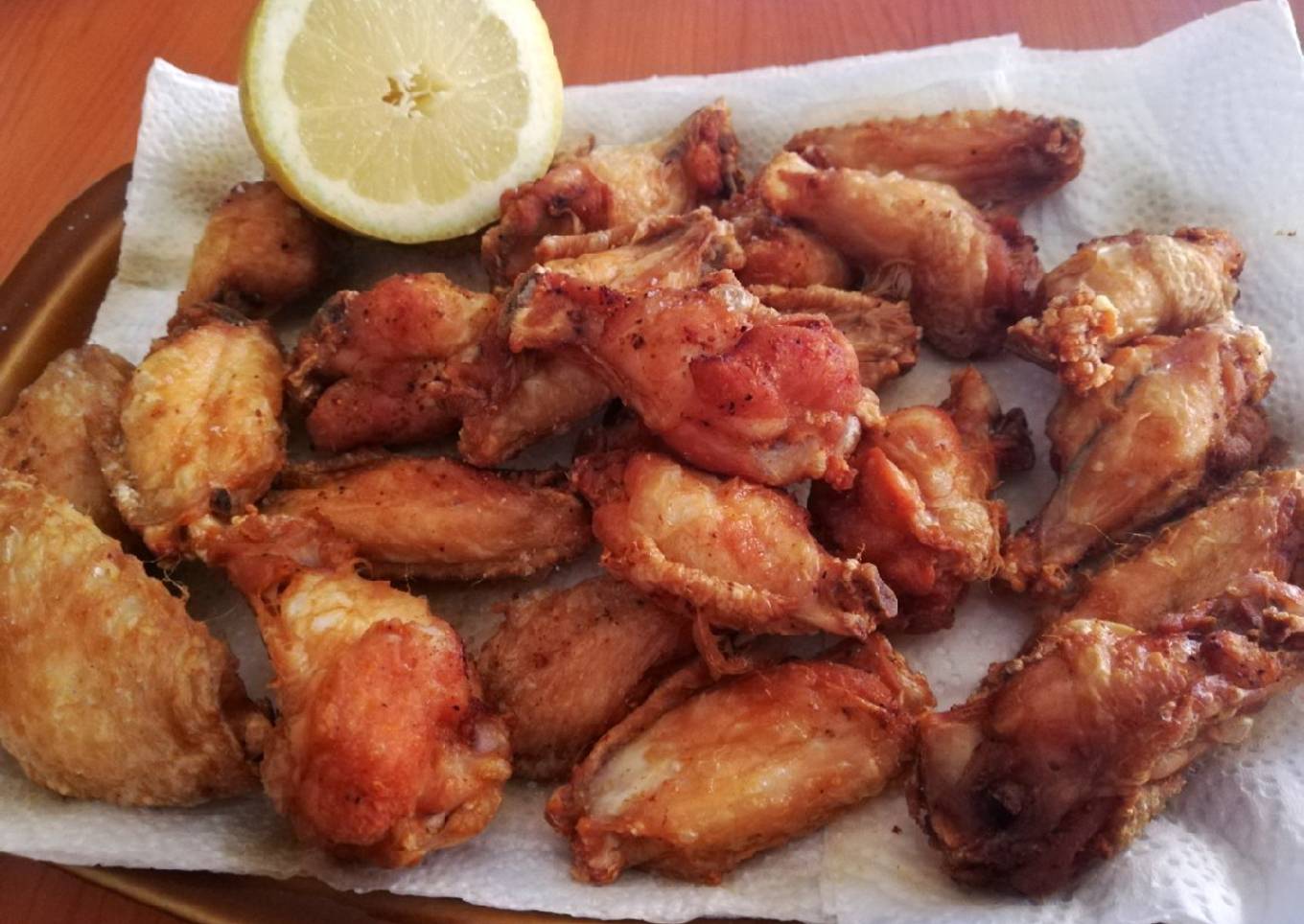 Alitas fritas con sazonador de pollo 🍗🐔🍋