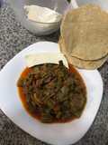 Nopales correteados