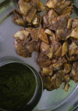 A picture of Kuttu ke pakore.