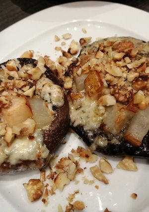 Portobello töltve recept fotója