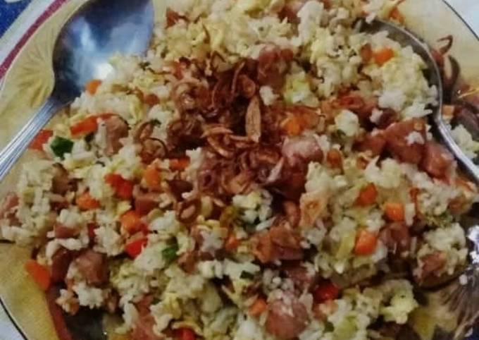 Ternyata ini loh! Bagaimana cara membuat Nasi goreng saos tiram  spesial