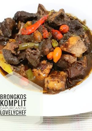 Foto resep Brongkos daging sapi komplit